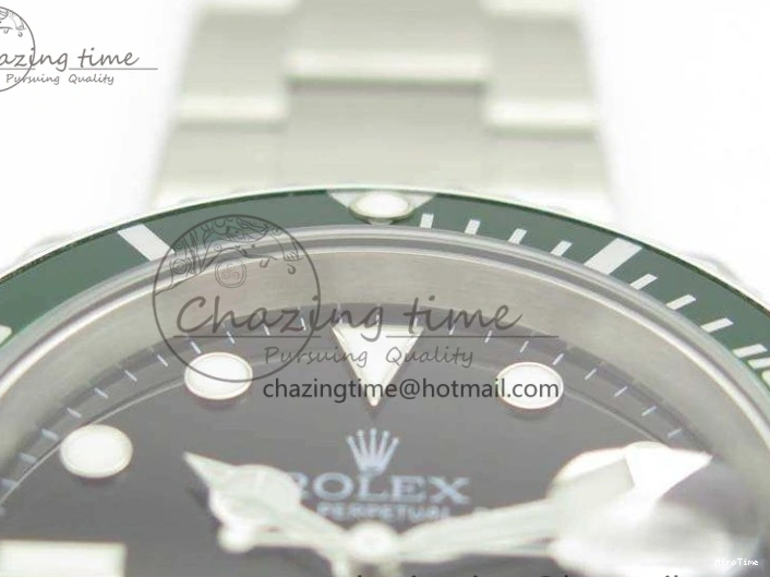 MiroTime 0106 Submariner 16610 LV Green No Rehaut Engraving JF 1:1 Best Edition On SS Bracelet SH ZeroBulk 3543